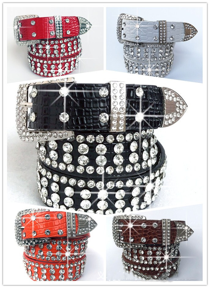 Belt Rhinestines Belts For Women Designer Diamond Belt Width 3.3CM Cowskin Shine Classic Female Waist Belts, Multi
Belt Rhinestines Belts For Women Designer Diamond Belt Width 3.3CM Cowskin Shine Classic Female Waist Belts, Multi