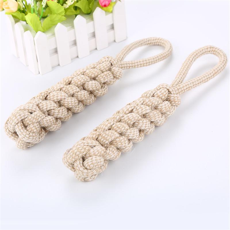 Cotton Rope 31cm Small Dog Toys Knot Ball Rope Chew Toys For Large Dog Accesories Pets Dumbbells Pets Chew Toy