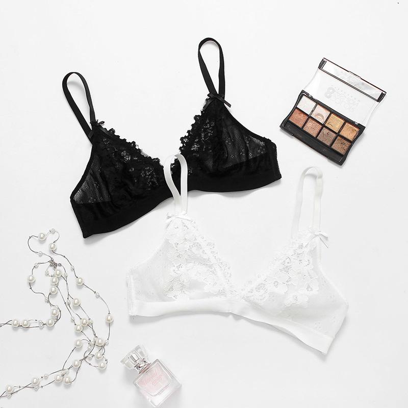 New Women Transparent Bra Ultra Thin Bralete Sexy Lace Wireless Bras Female Comfortable Bra Underwear, Black
New Women Transparent Bra Ultra Thin Bralete Sexy Lace Wireless Bras Female Comfortable Bra Underwear, Black