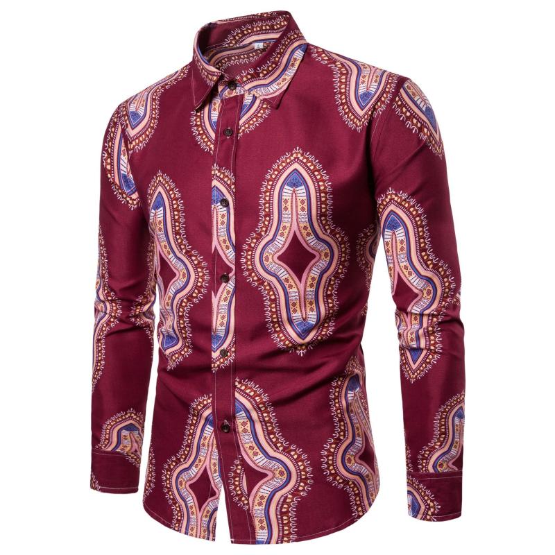 African Dashiki Print Shirt Men 2020 Brand Casual Slim Fit Long Sleeve Mens Dress Shirts Streetwear Shirt Men African Clothes, Black
African Dashiki Print Shirt Men 2020 Brand Casual Slim Fit Long Sleeve Mens Dress Shirts Streetwear Shirt Men African Clothes, Black