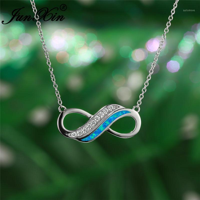 Blue White Fire Opal Necklace Love Infinity Pendant Letters Necklaces For Women White Gold Wedding Choker Zircon Party Jewelry1
Blue White Fire Opal Necklace Love Infinity Pendant Letters Necklaces For Women White Gold Wedding Choker Zircon Party Jewelry1