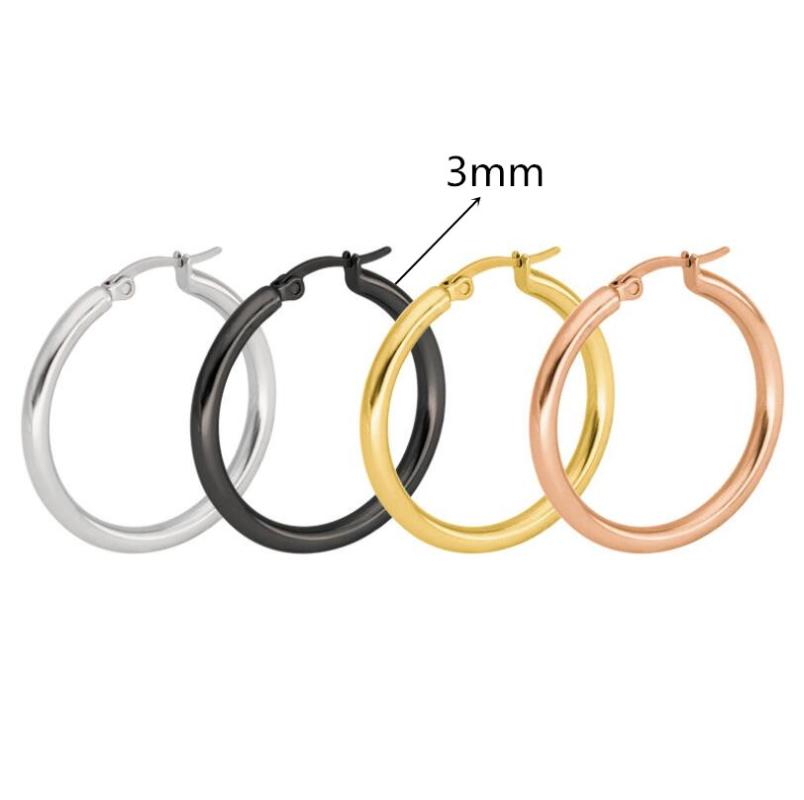 Shi53 316 L Stainless Steel Hollow Hoop Earrings 20mm 30mm Vacuum Plating No Easy Fade Allergy Free
Shi53 316 L Stainless Steel Hollow Hoop Earrings 20mm 30mm Vacuum Plating No Easy Fade Allergy Free