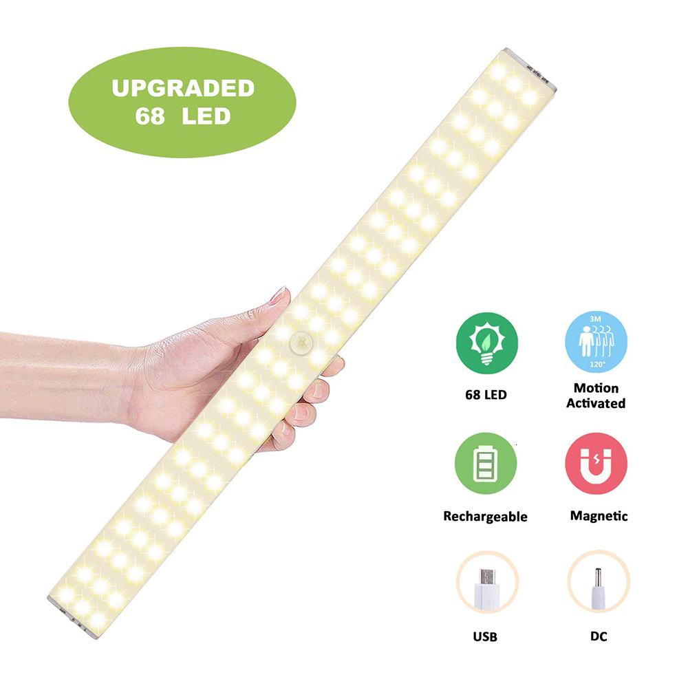 2021 New Portable 68 Usb Rechargeable under Cabinet Lights Pir Motion Sensor Led Closet Night for Home Kitchen Stairs Wardrobe Js8g
2021 New Portable 68 Usb Rechargeable under Cabinet Lights Pir Motion Sensor Led Closet Night for Home Kitchen Stairs Wardrobe Js8g