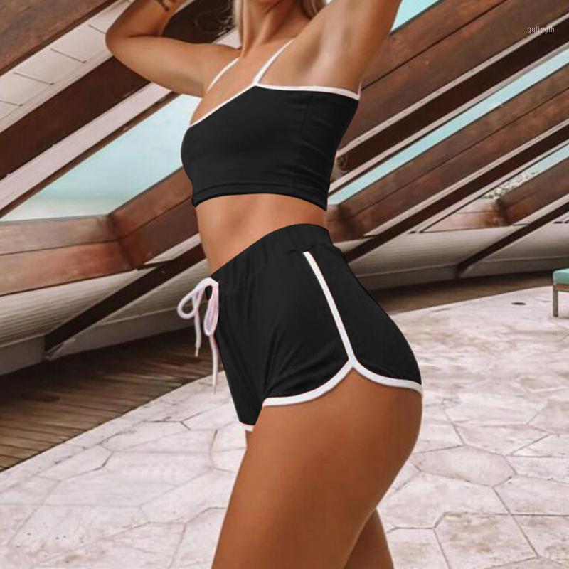 Female Athletic Short Sets Patchwork Yoga Suit String Vest Short Crop Top Hot Running Shorts Sleeveless Workout Sports Yoga Set1, White
Female Athletic Short Sets Patchwork Yoga Suit String Vest Short Crop Top Hot Running Shorts Sleeveless Workout Sports Yoga Set1, White