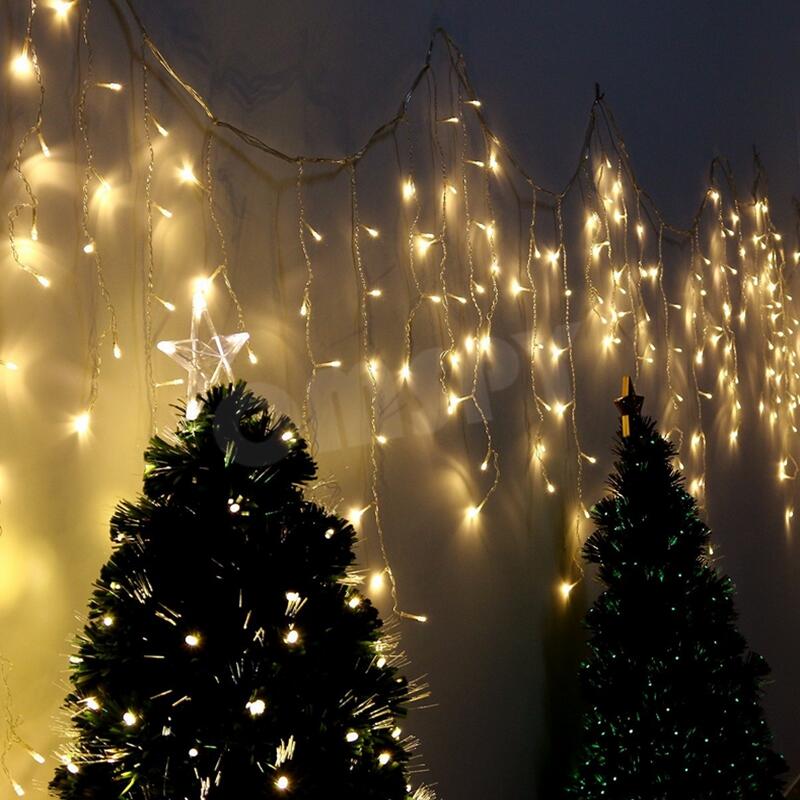 Led Curtain Icicle String Light 110V 220V Led Christmas Garland LED Lights Fairy Xmas Party Garden Stage Outdoor Decorative Light 5m Wide