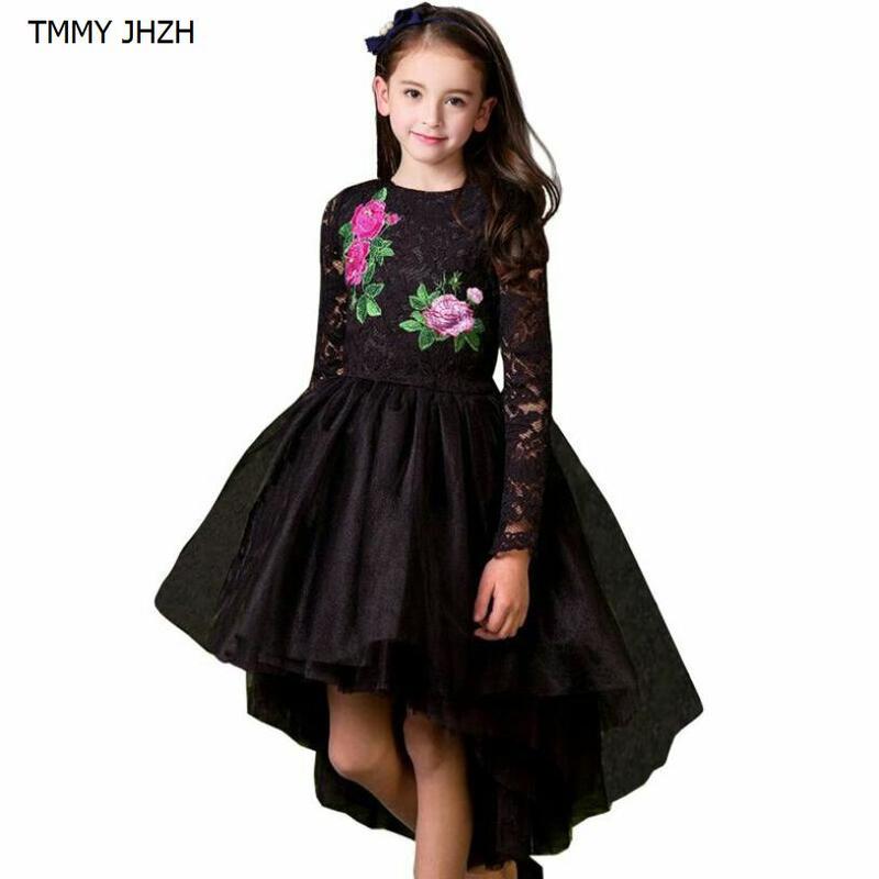 Girls Party Dress Princess Costume 2018 Brand Kids Dresses for Girls Clothes Flower Embroidery Black Lace A Tuxed Dress
Girls Party Dress Princess Costume 2018 Brand Kids Dresses for Girls Clothes Flower Embroidery Black Lace A Tuxed Dress