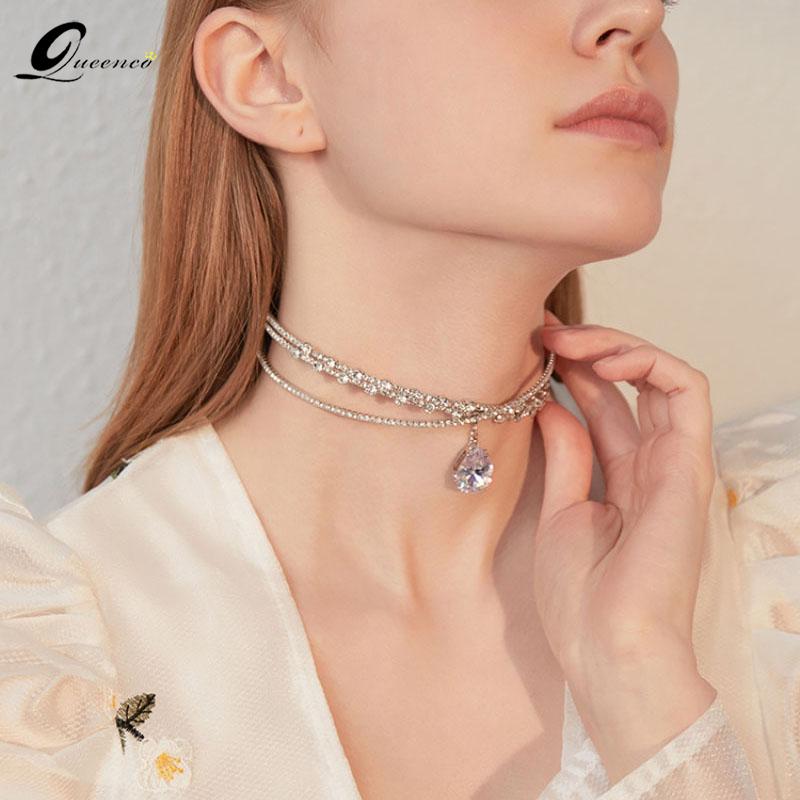 

Fashion Necklace Chocker Colar Necklaces Women Colier Femme Naszyjniki Damskie Goth Jewelery Crystal Necklace Naszyjnik