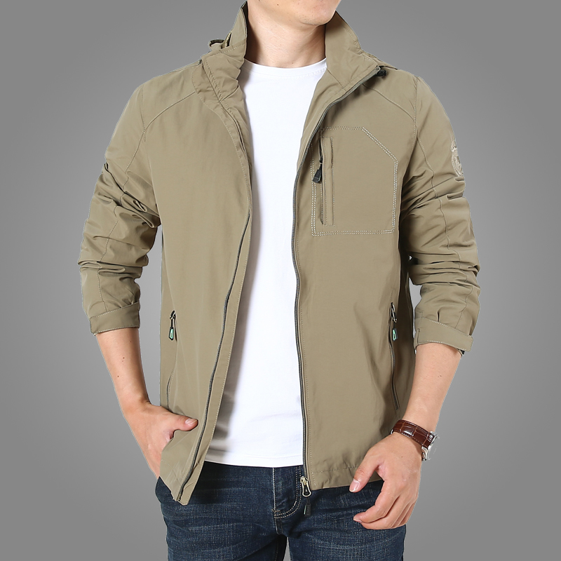 Jacket Men Spring Autumn Casual Loose Mens Jacket Sportswear Outdoors Breathable Coat Men's Jackets Coats Plus Size 5XL 6XL 7XL 201127