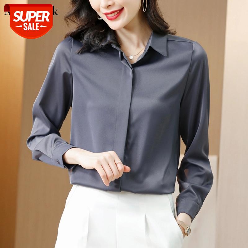 New Spring Long Sleeve Silk Women Shirt Blouses Turn-down Collar Loose Satin Casual Blouse Top Plus Size Solid Office Tops 12793 #MQ5h, White
New Spring Long Sleeve Silk Women Shirt Blouses Turn-down Collar Loose Satin Casual Blouse Top Plus Size Solid Office Tops 12793 #MQ5h, White
