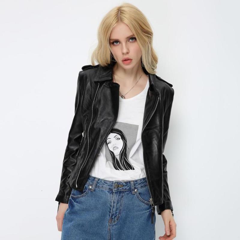 Women Black Lambskin Genuine Leather Jackets Autumn Slim Short Motorcycle Biker Coats Ladies Real Leather Outwear Chaqueta Mujer
Women Black Lambskin Genuine Leather Jackets Autumn Slim Short Motorcycle Biker Coats Ladies Real Leather Outwear Chaqueta Mujer