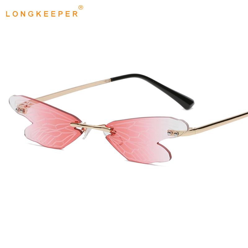 Sunglasses Trendy Dragonfly Wing Women 2021 Unique Rimless Sun Glasses Female Party Metal Gradient Shades Oculos Feminino
Sunglasses Trendy Dragonfly Wing Women 2021 Unique Rimless Sun Glasses Female Party Metal Gradient Shades Oculos Feminino