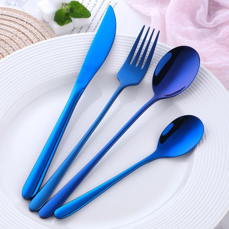 4PCS Stainless Steel Dinnerware Set Korean Cutlery Set Dinner Knife Fork Spoon Rainbow Portable Tableware Utensils Home1
4PCS Stainless Steel Dinnerware Set Korean Cutlery Set Dinner Knife Fork Spoon Rainbow Portable Tableware Utensils Home1