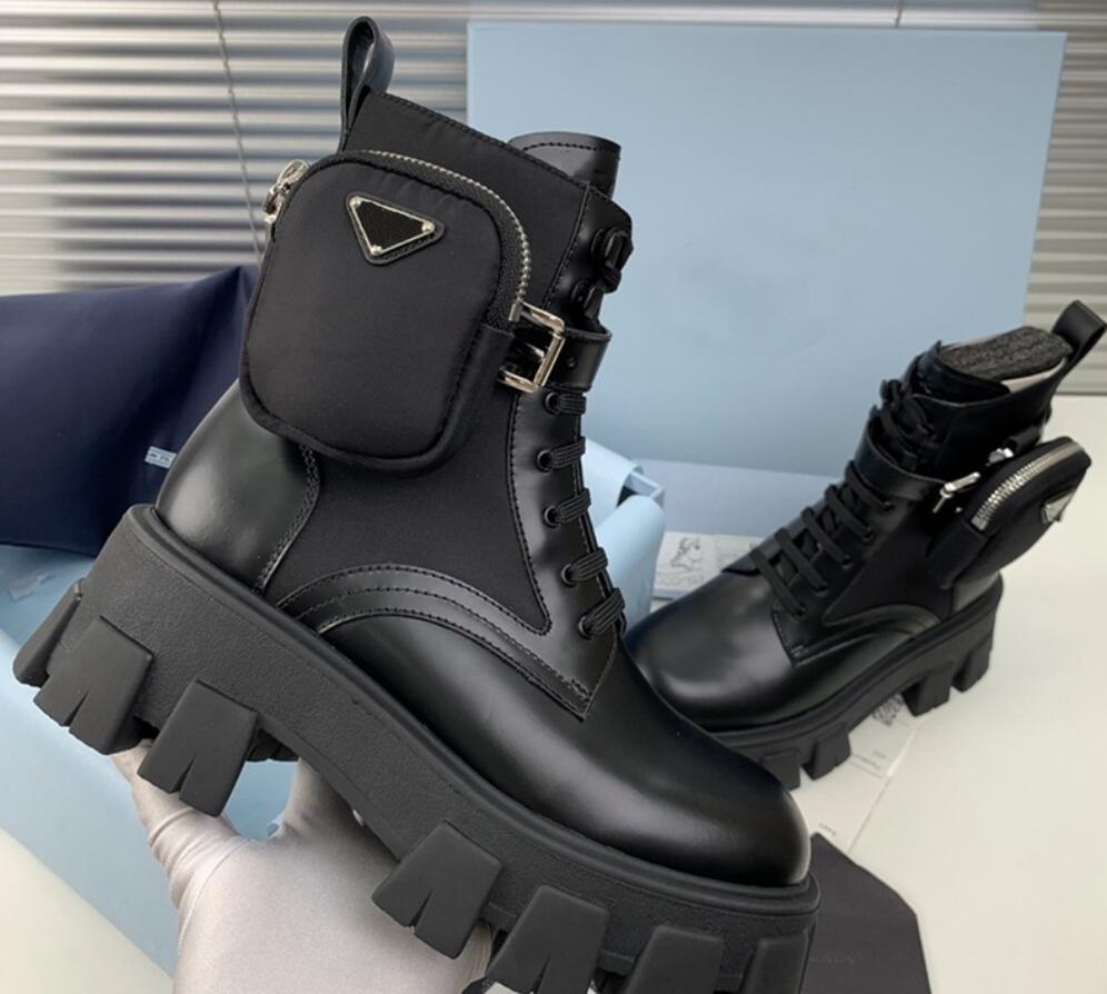 European station 2020 new pocket strap thick-soled Martin boots trendy women autumn and winter luxury designer Platform leather Ankle boot, Black
European station 2020 new pocket strap thick-soled Martin boots trendy women autumn and winter luxury designer Platform leather Ankle boot, Black