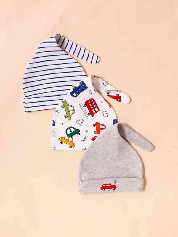 3pcs Baby Cartoon Graphic Hat SHE