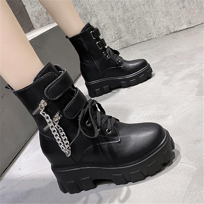 New Black High Platform Boots Women Fashion Internal increase Boots Women 2021 Non-slip Wear-resistant Sole Ankle Knight1
New Black High Platform Boots Women Fashion Internal increase Boots Women 2021 Non-slip Wear-resistant Sole Ankle Knight1