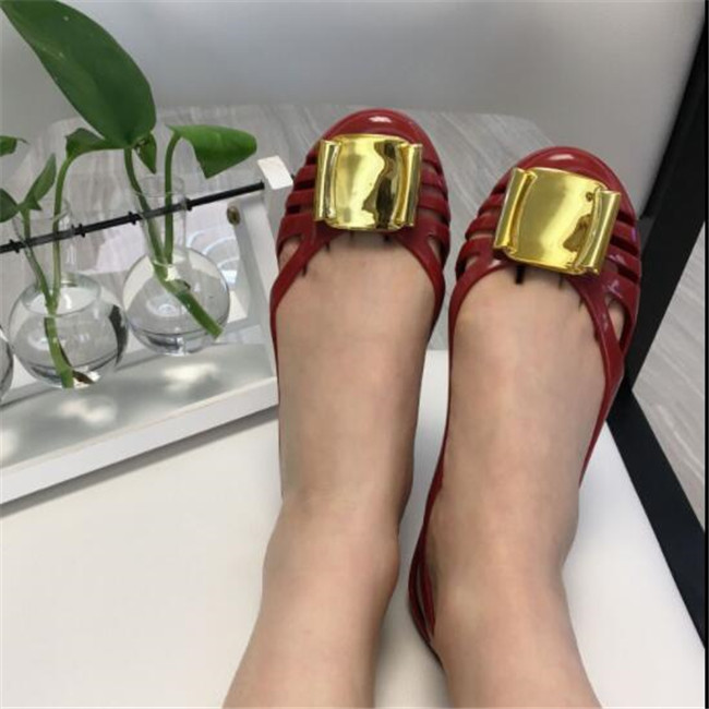 Summer New Jelly Shoes Women's Shoes Crystal Sandals Comfortable and Breathable Beach Shoes Super Soft Hard-Wearing Shoe For Female