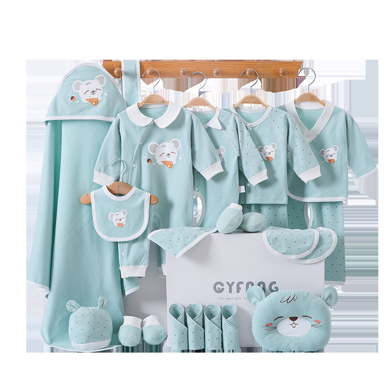 Newborn Clothes Outfits Baby Cotton Infant Clothing Suit Print NewBorn Boys Underwear Set Y1105