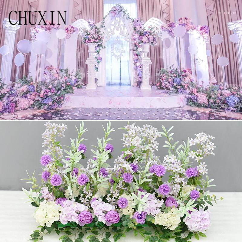 Custom wedding silk artificial flower row flower arrangement hotel wedding decoration T stage layout background props road decor1, 004(60x60cm)
Custom wedding silk artificial flower row flower arrangement hotel wedding decoration T stage layout background props road decor1, 004(60x60cm)