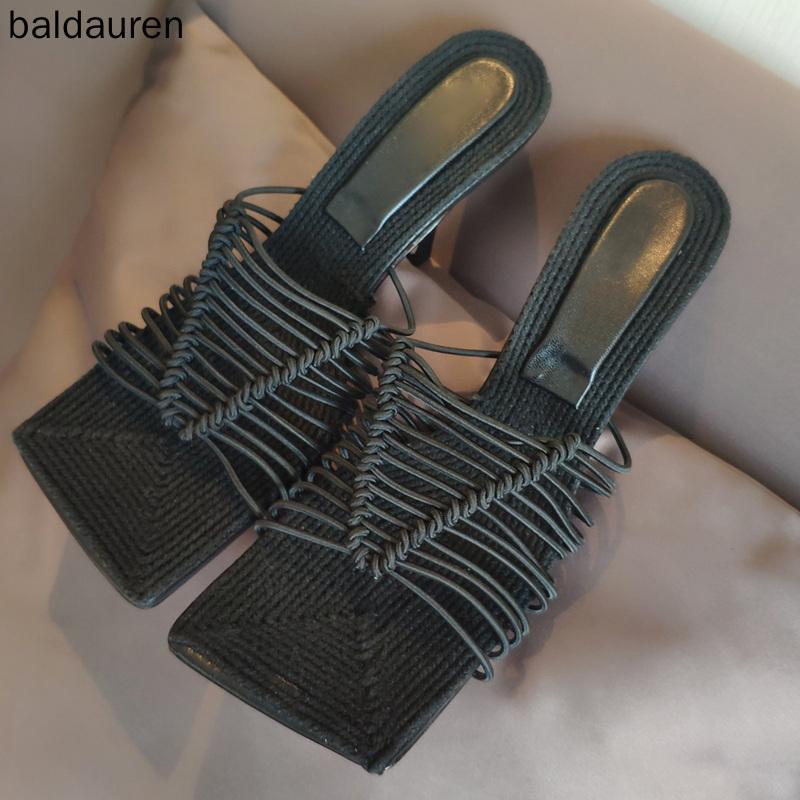 Slippers Women High Heels Open Toe Square Elasticity Stiletto Wonen Sandals Heeled Fashion Slidders, Black
Slippers Women High Heels Open Toe Square Elasticity Stiletto Wonen Sandals Heeled Fashion Slidders, Black
