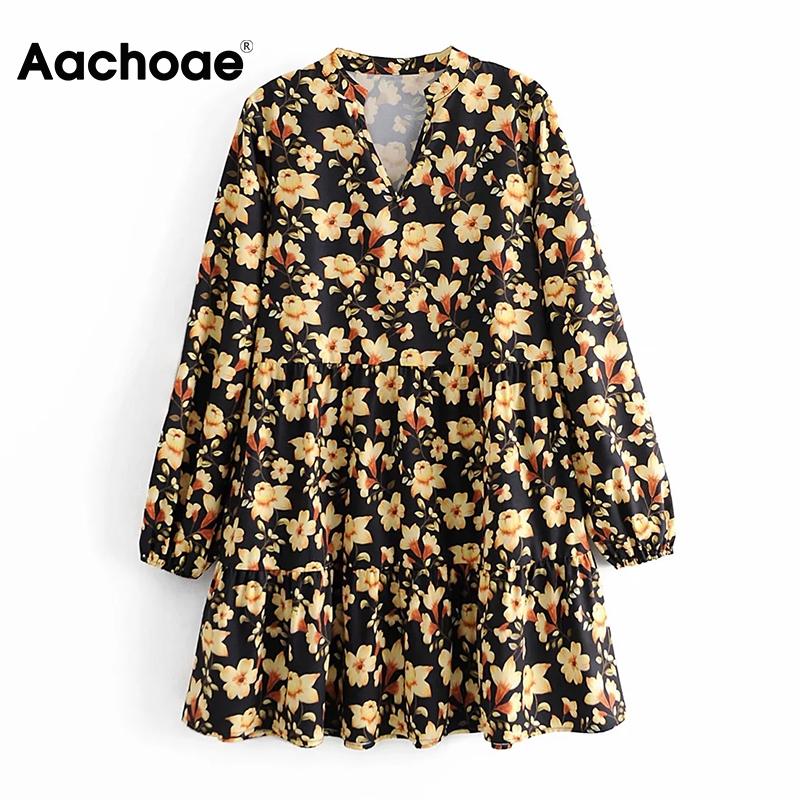 Aachoae Women Loose V Neck Retro Mini Dresses 2021 Floral Print Casual Dress Female Elegant Long Sleeve Dress Robe Femme
Aachoae Women Loose V Neck Retro Mini Dresses 2021 Floral Print Casual Dress Female Elegant Long Sleeve Dress Robe Femme