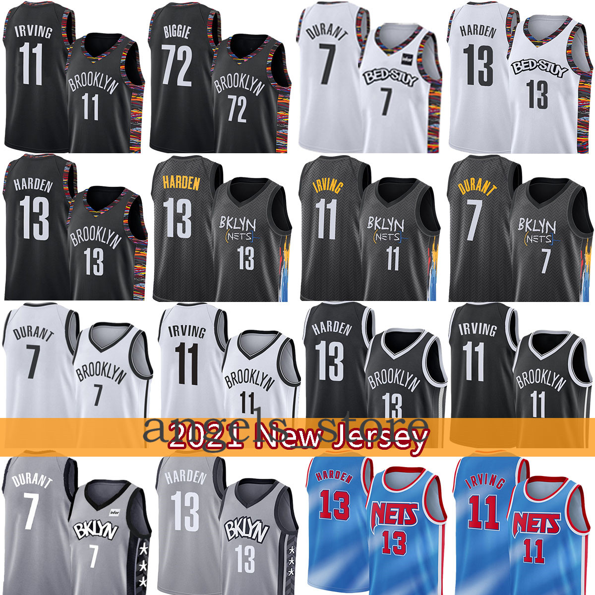 BrooklynNetsMens James 13 Harden Kyrie Mens 11 Irving 2021 Kevin New 7 Durant Basketball Jersey 72 Biggie Purple, Black;red
BrooklynNetsMens James 13 Harden Kyrie Mens 11 Irving 2021 Kevin New 7 Durant Basketball Jersey 72 Biggie Purple, Black;red