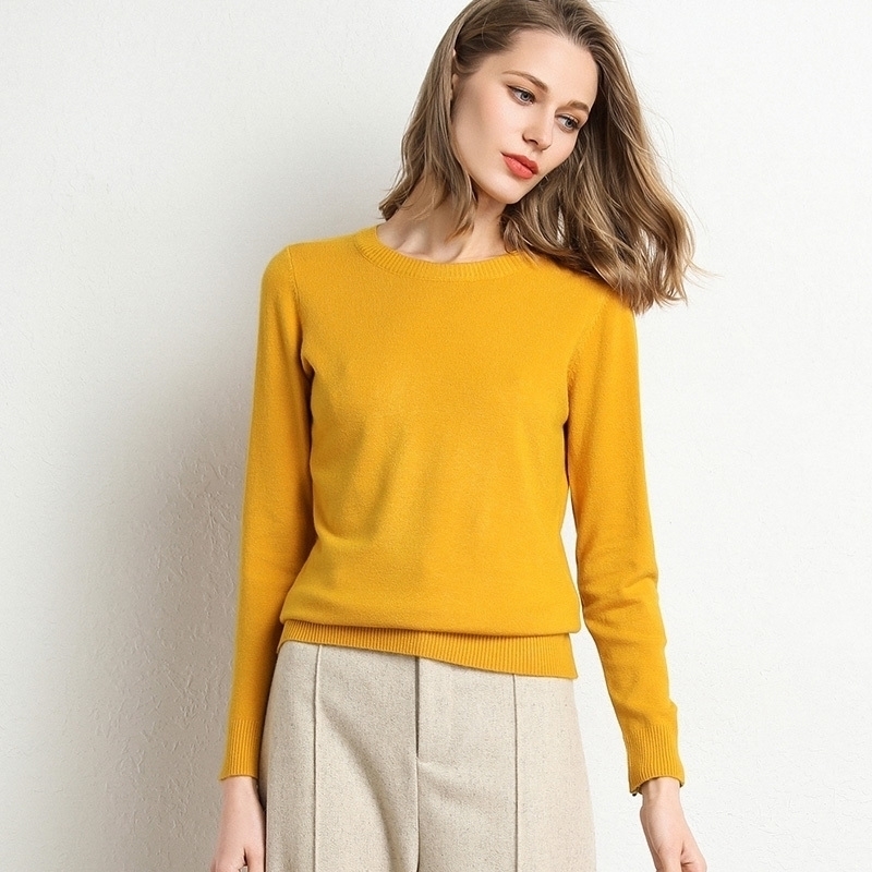 Hot Sale Women Sweater Autumn Winter Clothes Solid Round Neck Sweater Jumper Long-sleeved Knitted Pullovers Shirt Female Tops 201017, Beige
Hot Sale Women Sweater Autumn Winter Clothes Solid Round Neck Sweater Jumper Long-sleeved Knitted Pullovers Shirt Female Tops 201017, Beige