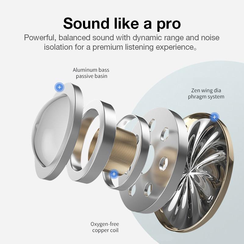 TWS Bluetooth Earphones 2024 New Headphones wireless Charging New Headphones 100% Noise cancel ANC Rename GPS headset auto paring Earbuds In-Ear Detec