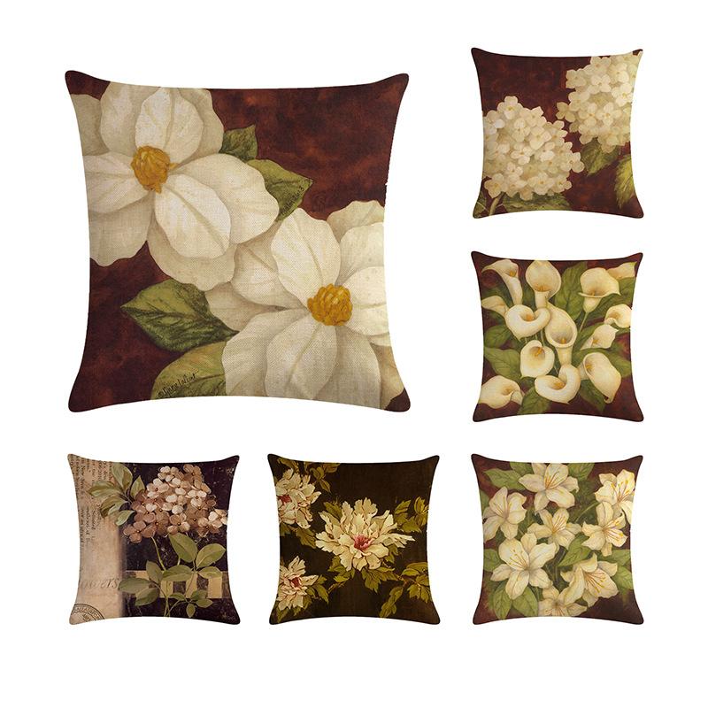 45*45cm European hydrangea Cotton Linen Throw Pillow Cushion Cover Home Decoration Sofa Bed Decor Decorative Pillowcase
45*45cm European hydrangea Cotton Linen Throw Pillow Cushion Cover Home Decoration Sofa Bed Decor Decorative Pillowcase