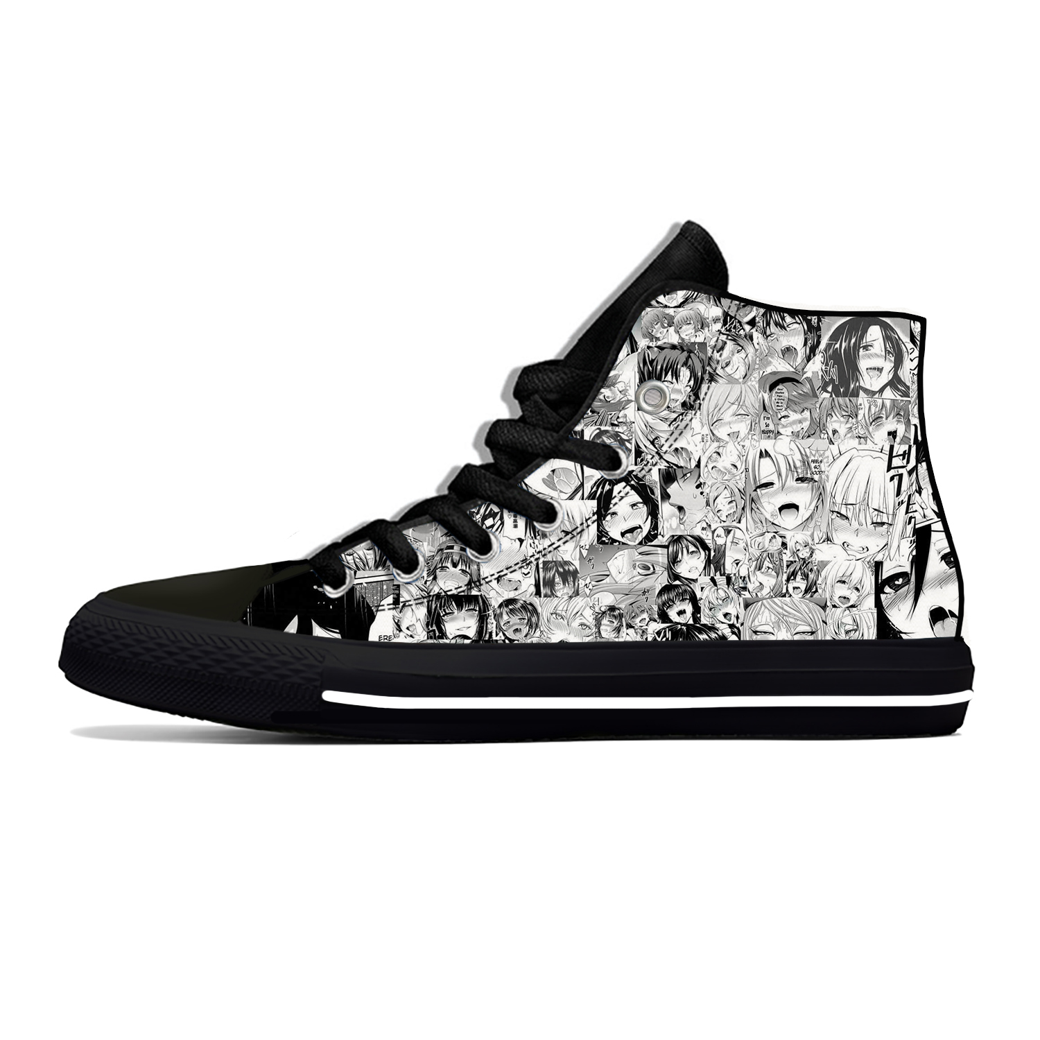 Ahegao face Funny New Arrive Fashion Lightweight High Top Canvas Shoes Men Women Casual Breathable Sneakers LJ201120, Black;white
Ahegao face Funny New Arrive Fashion Lightweight High Top Canvas Shoes Men Women Casual Breathable Sneakers LJ201120, Black;white