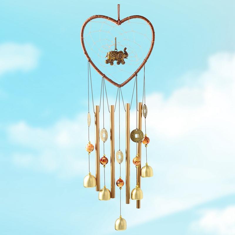 1PC Heart Elephant Dream Catcher Metal Wind Chime Tube Bell Pendant Home Yard Garden Decoration Hanging Ornaments Handicraft
1PC Heart Elephant Dream Catcher Metal Wind Chime Tube Bell Pendant Home Yard Garden Decoration Hanging Ornaments Handicraft