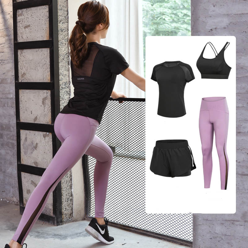 women's tracksuits fitness yoga clothes women personal leisure gym quick-drying indoor and outdoor sports four-piece four-season runnin, Gray
women's tracksuits fitness yoga clothes women personal leisure gym quick-drying indoor and outdoor sports four-piece four-season runnin, Gray