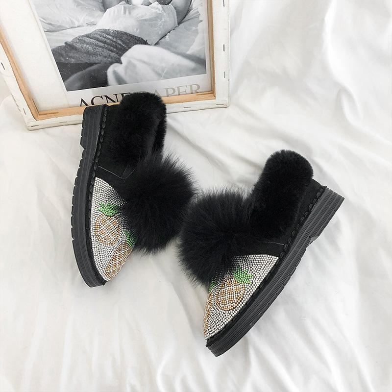 Round Toe White Ankle Boots Brand Women's Shoes Plush Crystal Flat Heel Boots-Women Winter Footwear Australia Low1
Round Toe White Ankle Boots Brand Women's Shoes Plush Crystal Flat Heel Boots-Women Winter Footwear Australia Low1