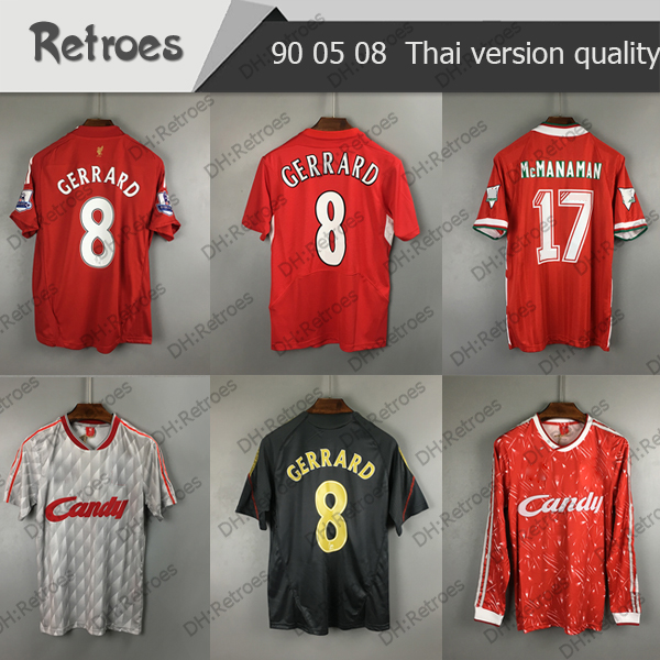 1989 2005 2008 Retro Soccer Jersey 8# Gerrard 09 10 Retro Home 11# Smicer 16# Hamann 9# Cisse Retro classical Football Shirt
1989 2005 2008 Retro Soccer Jersey 8# Gerrard 09 10 Retro Home 11# Smicer 16# Hamann 9# Cisse Retro classical Football Shirt