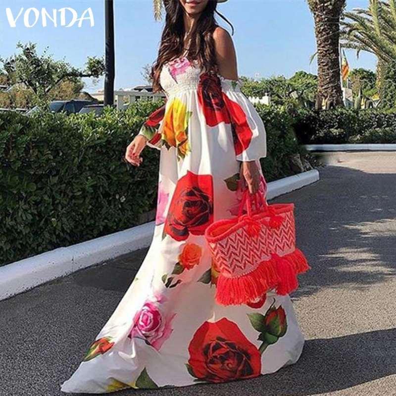 2020 VONDA Bohemian Vestidos Women Summer Dress Beach Sexy Off Shoulder Floral Print Maxi Long Dresses Holiday Plus Size 5XL1, White
2020 VONDA Bohemian Vestidos Women Summer Dress Beach Sexy Off Shoulder Floral Print Maxi Long Dresses Holiday Plus Size 5XL1, White