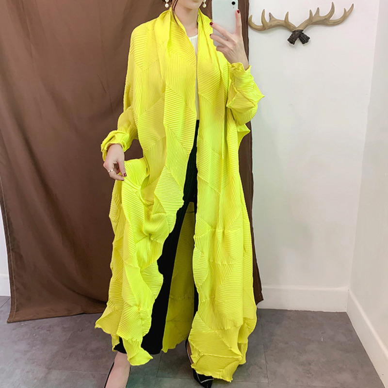 LANMREM new fashion women clothes V-neck full sleeves open stitch pleated cardigan female jacket WG53407 201217