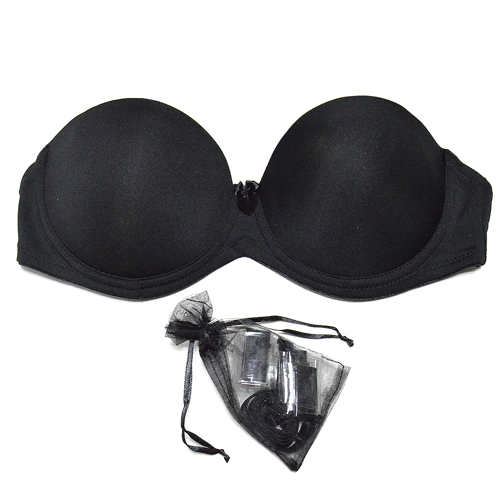 YANDW Sexy Push Up Bra Big Breast Bralette Underwear Women Silicone Strapless Intimates Wedding A B C D E F 70 75 80 85 90 95 201202