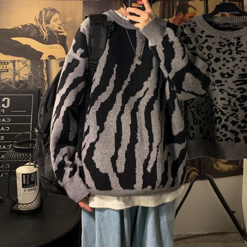 Winter Thick Leopard Sweater Men's Warmth Fashion Retro Casual Knitted Pullover Men Loose Korean Sweaters Mens Clothes -XL1, Leopard-print
Winter Thick Leopard Sweater Men's Warmth Fashion Retro Casual Knitted Pullover Men Loose Korean Sweaters Mens Clothes -XL1, Leopard-print