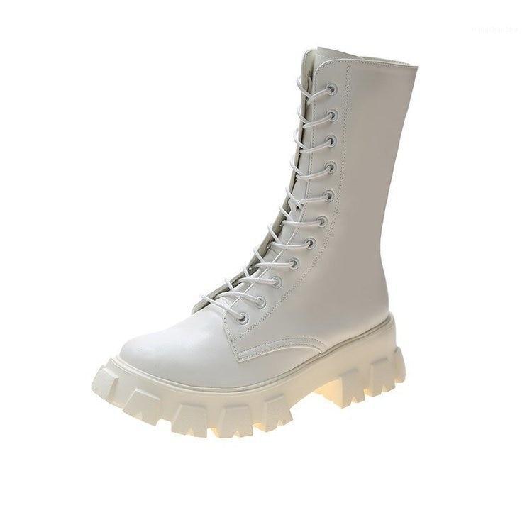 2020 New Mid Calf Boots Women Autumn Winter Fashion Lace-up Zipper Botas Mujer Brand Designer Faux Leather High Boots Women1, White
2020 New Mid Calf Boots Women Autumn Winter Fashion Lace-up Zipper Botas Mujer Brand Designer Faux Leather High Boots Women1, White