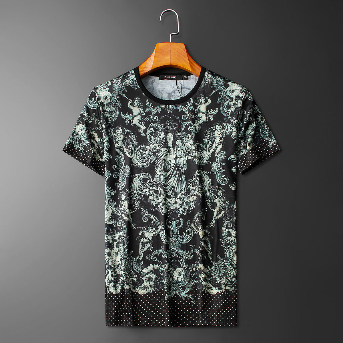 Luxo Paisley Tshirt for High-quality Man 2021 Spring Around the Neck Short Male Fashion Impression Homme Shirt U688, Color
Luxo Paisley Tshirt for High-quality Man 2021 Spring Around the Neck Short Male Fashion Impression Homme Shirt U688, Color