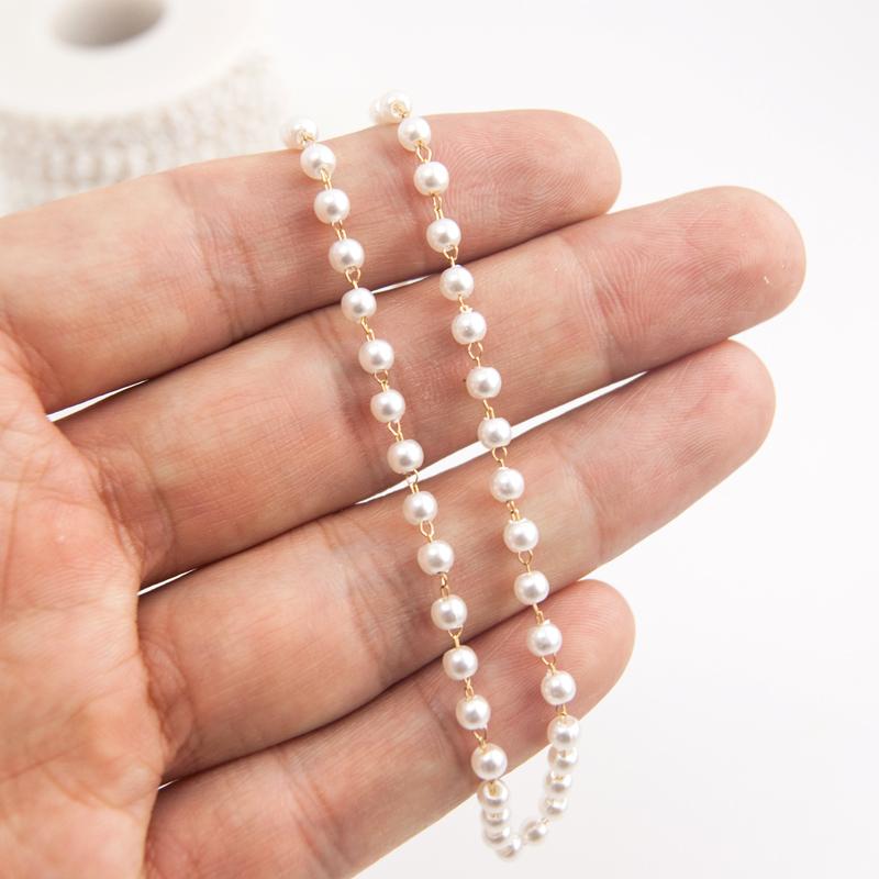 Chains Stainless Steel Artificial Pearl 3mm Bead Gold For Diy Bracelet Necklace Jewelry Findings Cable Chain Supplies Making
Chains Stainless Steel Artificial Pearl 3mm Bead Gold For Diy Bracelet Necklace Jewelry Findings Cable Chain Supplies Making