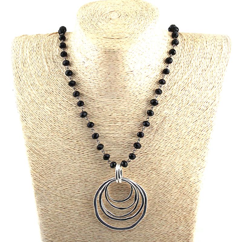Fashion Bohemian Jewelry Glass Crystal Chain Circle Metal Pendant Necklace For Women Ethnic Necklace
Fashion Bohemian Jewelry Glass Crystal Chain Circle Metal Pendant Necklace For Women Ethnic Necklace