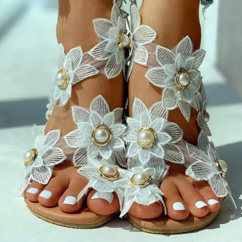 Bohemian Sandals Women's Summer Footwear Fashion Casual Floral Pearl Flat Sandals Toe Ring Beach Sandal Zapatos De Mujer #rP8s
Bohemian Sandals Women's Summer Footwear Fashion Casual Floral Pearl Flat Sandals Toe Ring Beach Sandal Zapatos De Mujer #rP8s
