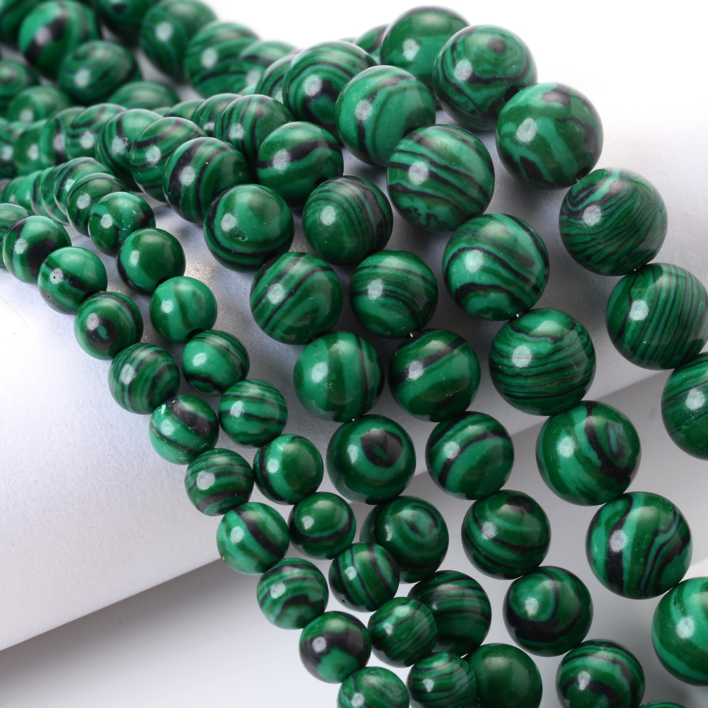 Natural Green Malachite Stone Beads Round Loose Spacer Beads for Jewelry Making DIY Bracelet Necklace Accessories 4 6 8 10 12mm
Natural Green Malachite Stone Beads Round Loose Spacer Beads for Jewelry Making DIY Bracelet Necklace Accessories 4 6 8 10 12mm