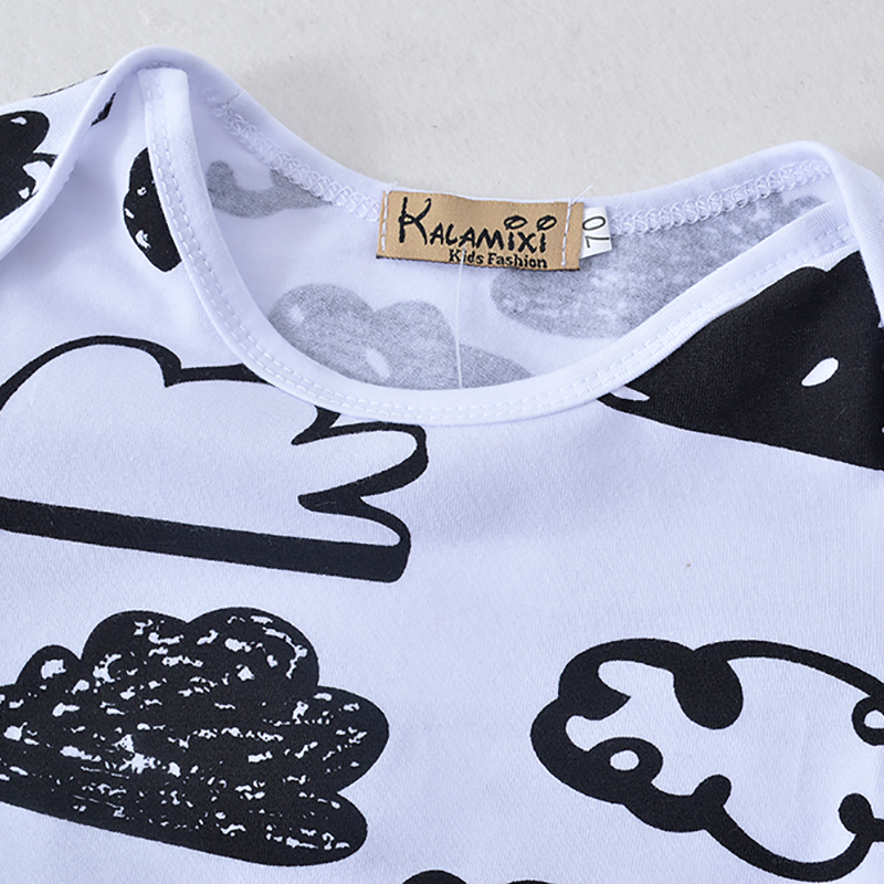 Baby Boy Clothes Set Autumn Style born Infant Cartoon Cloud Top Pants Hat Born Baby Boys Girls Outfits Kids Clothes Suit LJ201223