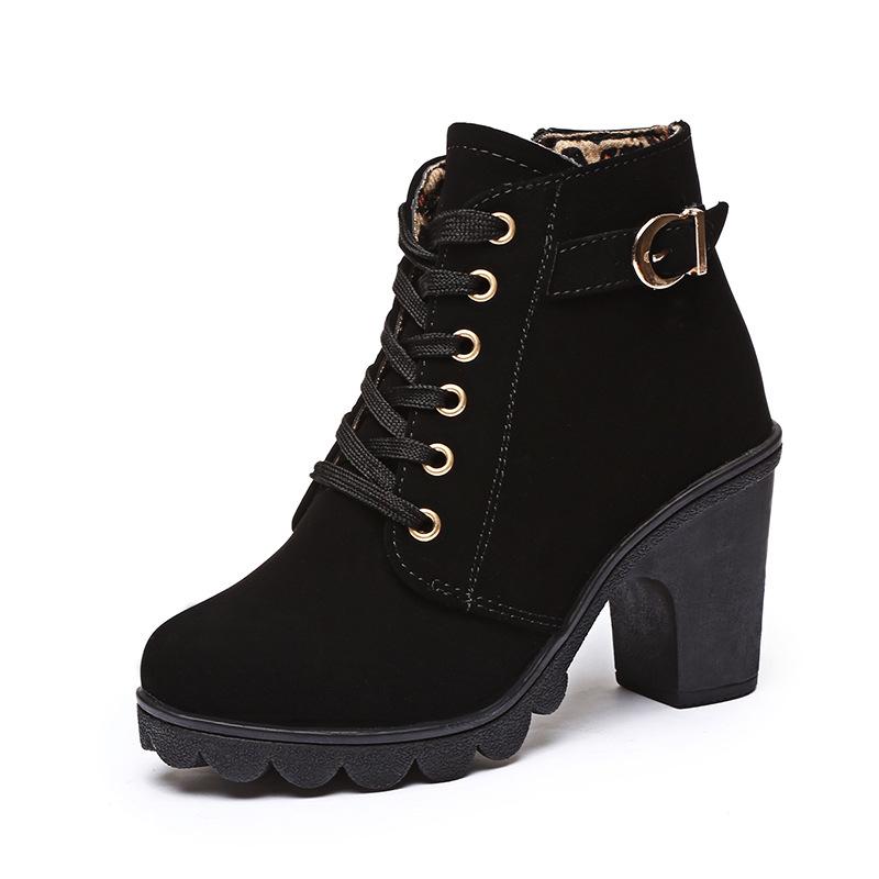 2020 New Women's High Heels boots Pu Shoes woman Round head Solid color Lace up fashion Women's Winter boots Size 35-40, Yellow
2020 New Women's High Heels boots Pu Shoes woman Round head Solid color Lace up fashion Women's Winter boots Size 35-40, Yellow
