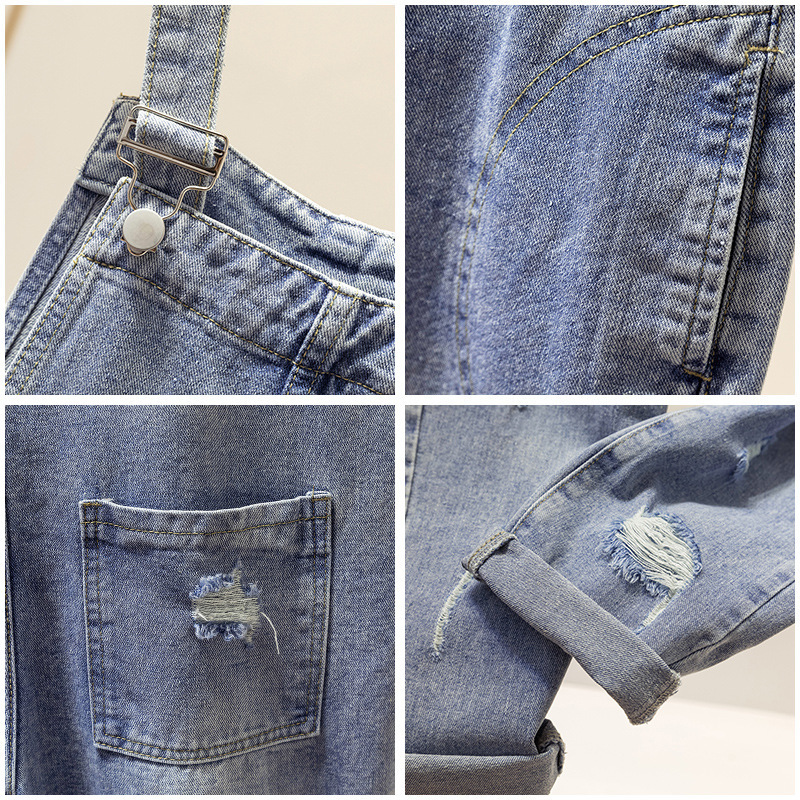 Lguc.H Loose Plus Size Jeans Woman Large Big Size Distressed Denim Overalls Women Torn Ripped Oversized Womens Jeans 4xl 201105