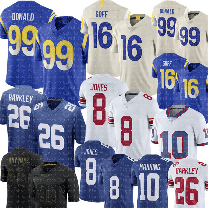 99 Aaron Donald 16 Jared Goff Jersey 26 Saquon Barkley 8 Daniel Jones Jersey 10 Eli Manning Football Jerseys, New
99 Aaron Donald 16 Jared Goff Jersey 26 Saquon Barkley 8 Daniel Jones Jersey 10 Eli Manning Football Jerseys, New