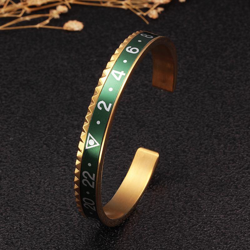 Brand Green Number Stainless Steel Charm Open Cuff Bangles For Men Women Party Jewelry Classic Sporty Speedometer Bangles
Brand Green Number Stainless Steel Charm Open Cuff Bangles For Men Women Party Jewelry Classic Sporty Speedometer Bangles