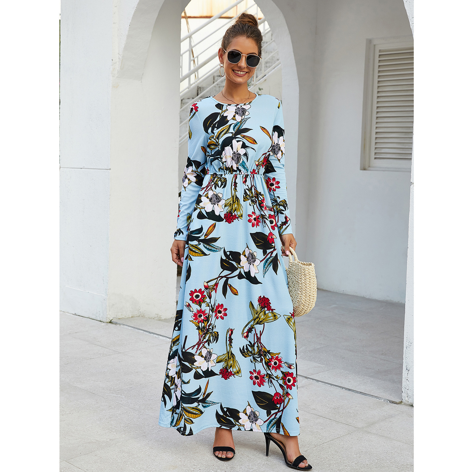 2021 New Flower Fashion Pocket Printed Maxi Vintage Party Dress Sleeve Robes X9bn, Dark blue.
2021 New Flower Fashion Pocket Printed Maxi Vintage Party Dress Sleeve Robes X9bn, Dark blue.