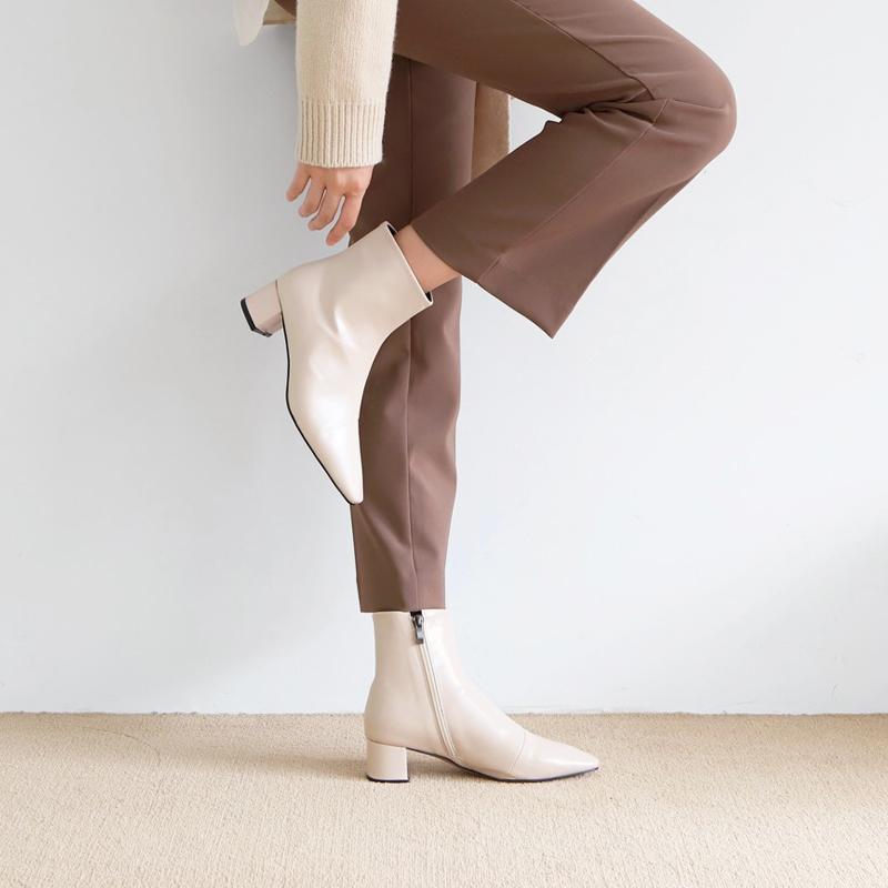 Leather Ankle Boots Women Thick Heel Autumn Ladies High Heels Shoes Fashion Square Zipper Black Brown Apricot Boots Size 33-421, Brown 6cm
Leather Ankle Boots Women Thick Heel Autumn Ladies High Heels Shoes Fashion Square Zipper Black Brown Apricot Boots Size 33-421, Brown 6cm